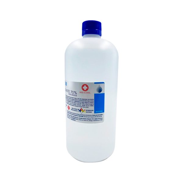 Alcohol Higienizante al 70% Envase de 1 Litro